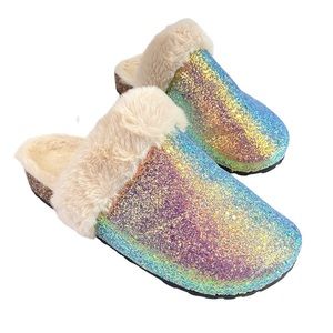 Sparkle & Shine Slides in Champagne
